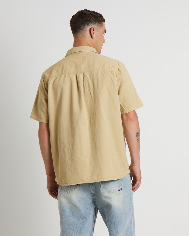 Lee Worker Short Sleeve Shirt in Union Stone, hi-res image number null