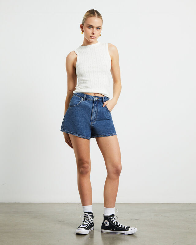 Mirage Denim Shorts in Lyocell Pacific Blue, hi-res image number null