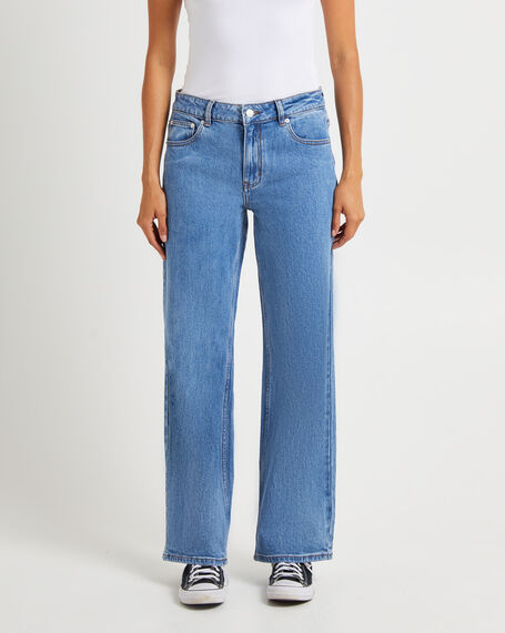 Rena Mid Rise Straight Jeans