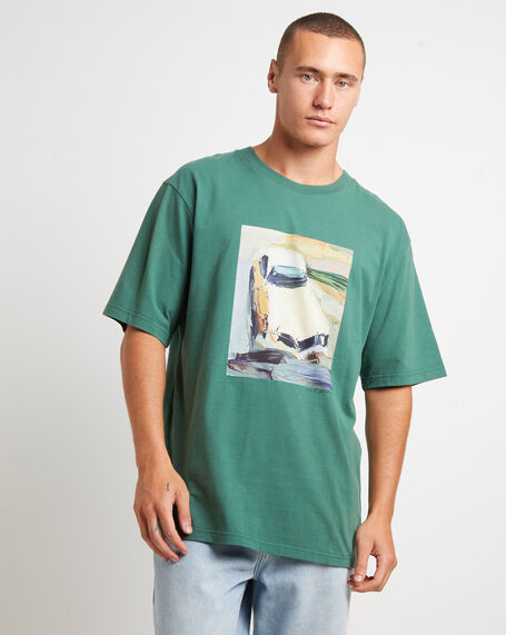 Kingswood Painting Short Sleeve T-Shirt in Green