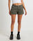 Y2K Low Relaxed Shorts in Silver Grey