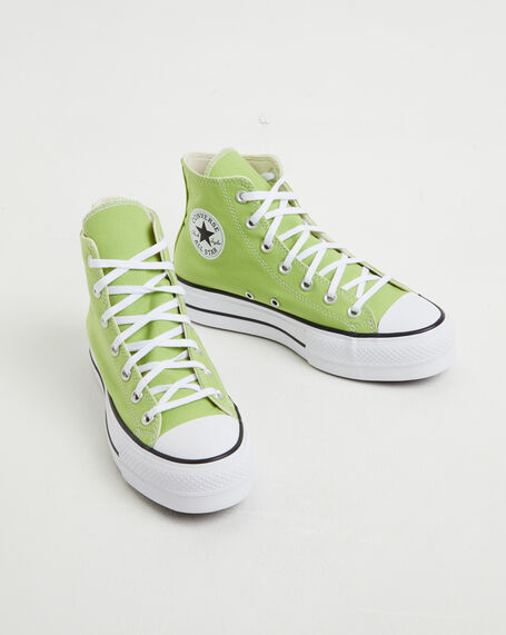 Chuck Taylor All Star Hi Top Lift Vitality Sneakers in Green