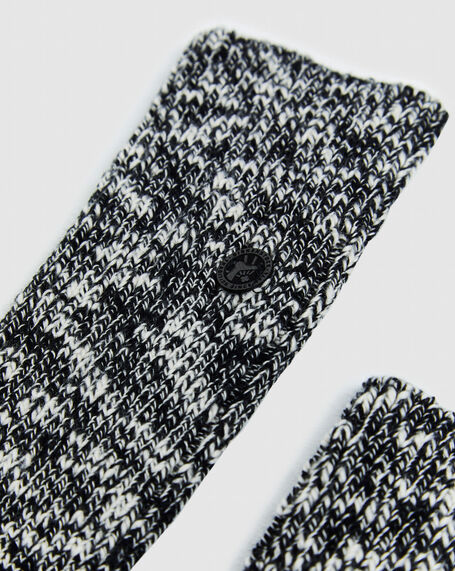 Cotton Slub Socks Black/Grey