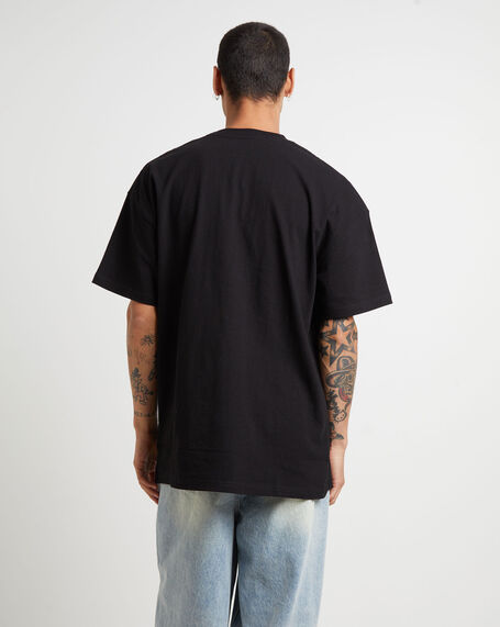Denver Omelette 50-50 Short Sleeve T-Shirt in Washed Black