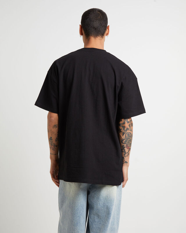 Denver Omelette 50-50 Short Sleeve T-Shirt in Washed Black, hi-res image number null