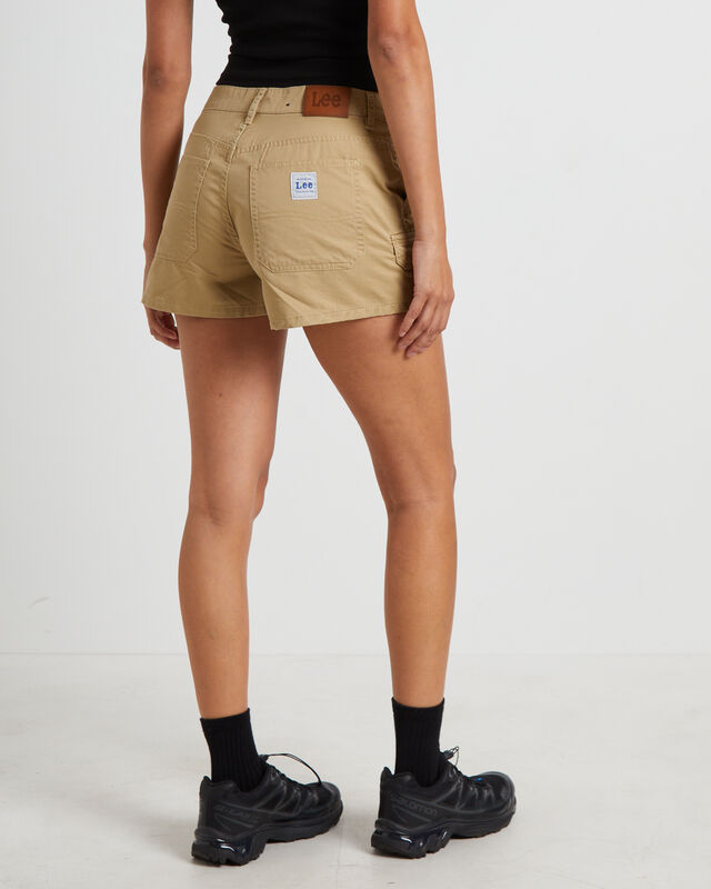 Y2K Low Relaxed Shorts in Light Stone, hi-res image number null