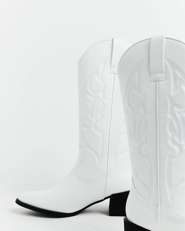 Ranger Cowboy Boot in White, hi-res image number null
