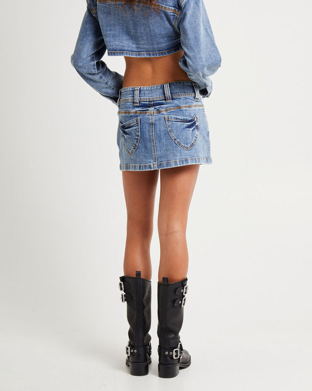 Roxy Mini Denim Skirt, hi-res image number null