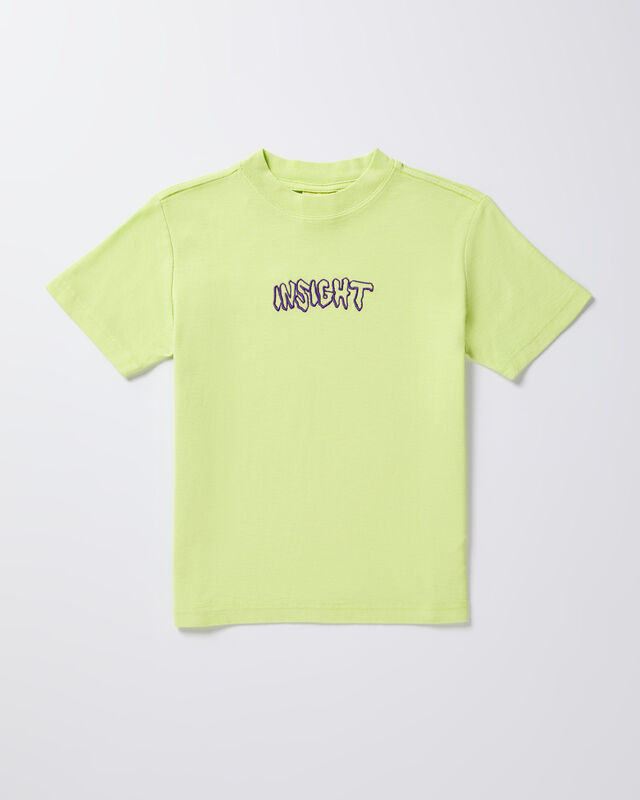 Teen Boys Dive Short Sleeve T-Shirt in Lime, hi-res image number null