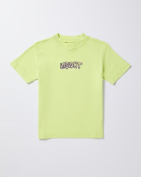 Teen Boys Dive Short Sleeve T-Shirt in Lime