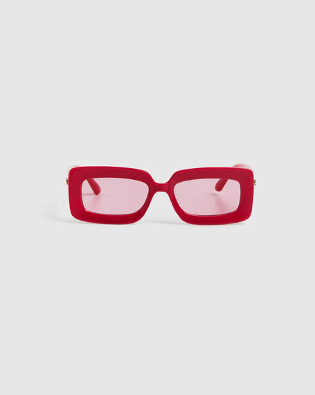 Blurred Sunglasses Raspberry/Rose Tint Lens