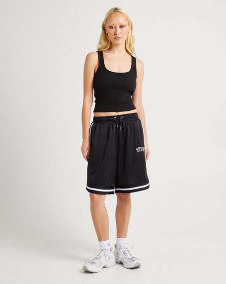 Varsity Mesh Shorts Black/White