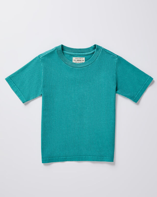 Boys OG Vintage Short Sleeve T-Shirt in Emerald, hi-res image number null