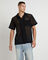Diego Mesh Short Sleeve Shirt in Black