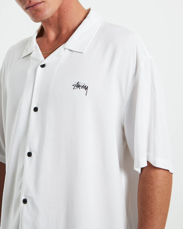 Fire Dice Short Sleeve Shirt in White, hi-res image number null