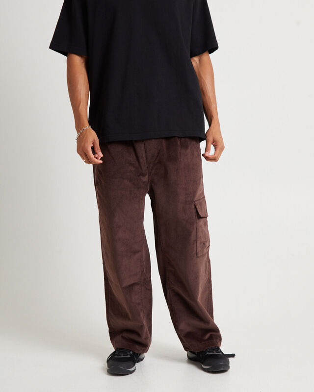 Utility Cord Easy Pants Coal Brown, hi-res image number null