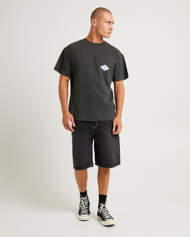 Scribble Short Sleeve T-Shirt Phantom Black, hi-res image number null