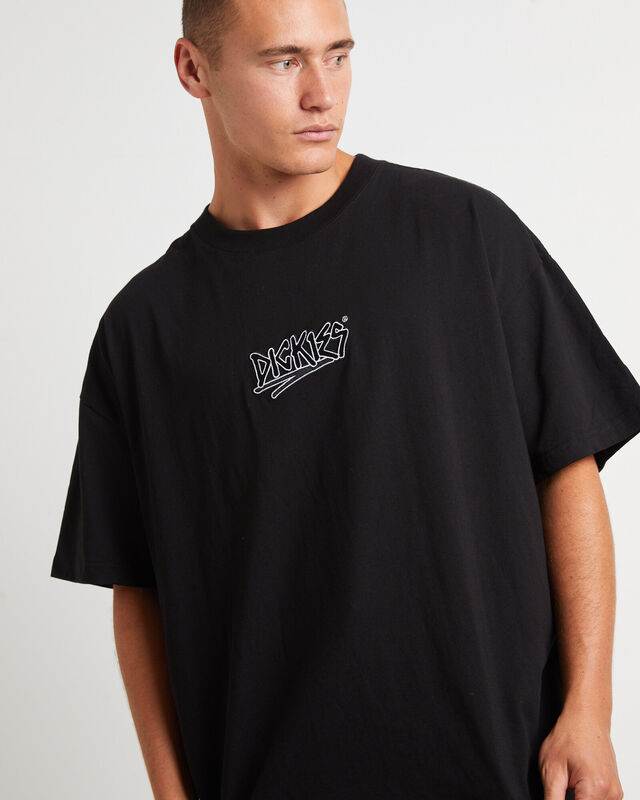 Brained 330 Short Sleeve T-Shirt in Black, hi-res image number null