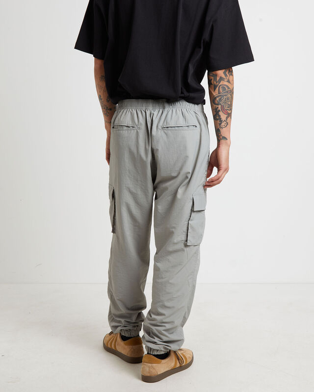 Nylon Cargo Jogger Pants in Grey, hi-res image number null