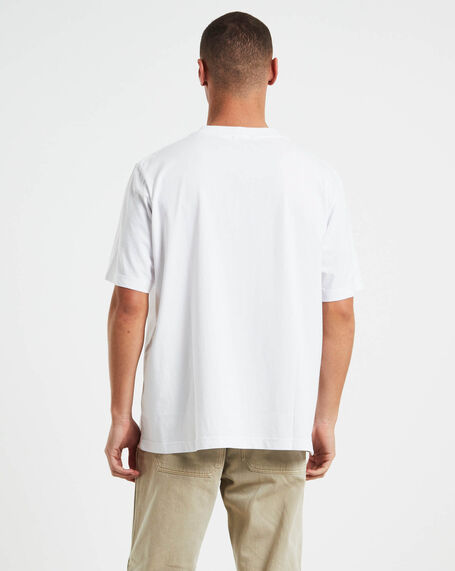 Samo Repair Short Sleeve Logo T-Shirt in White