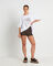 Bonnie Knitted Stripe Hot Shorts in Chocolate