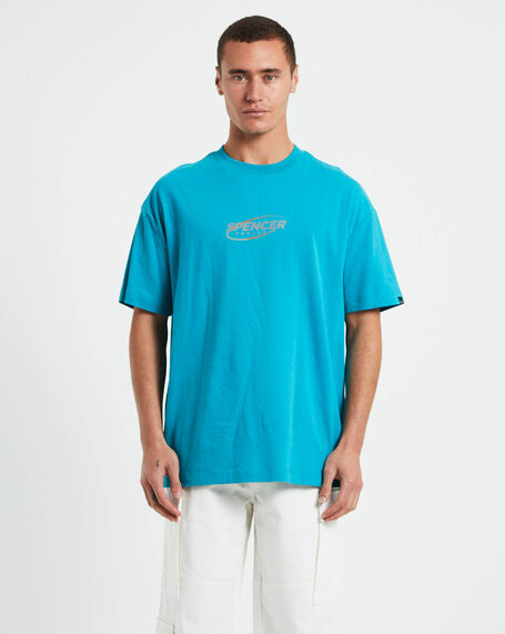 Nitro Short Sleeve T-Shirt in 90s Aqua Blue