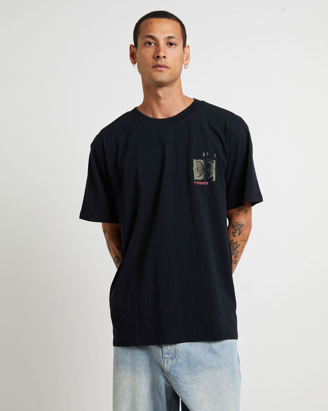 Pivo Crux Short Sleeve T-Shirt in Black, hi-res image number null