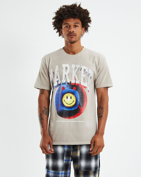 Smiley Happiness Within Tie-Dye T-Shirt Lavender