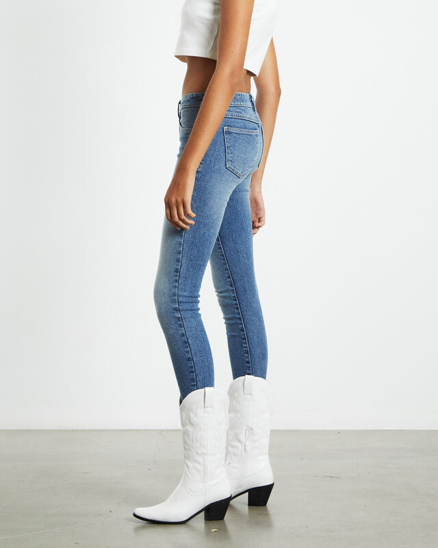 A 99 Low Rise Skinny Jeans Amalie Blue, hi-res image number null