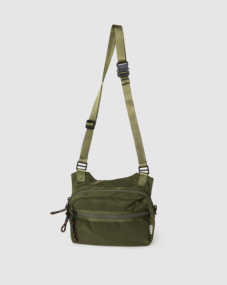 Shoki Crossbody Bag in Olive Green