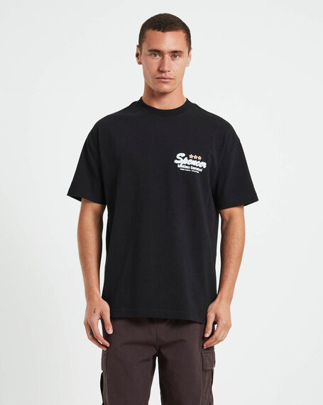 Spencer Motel Short Sleeve T-Shirt in Black