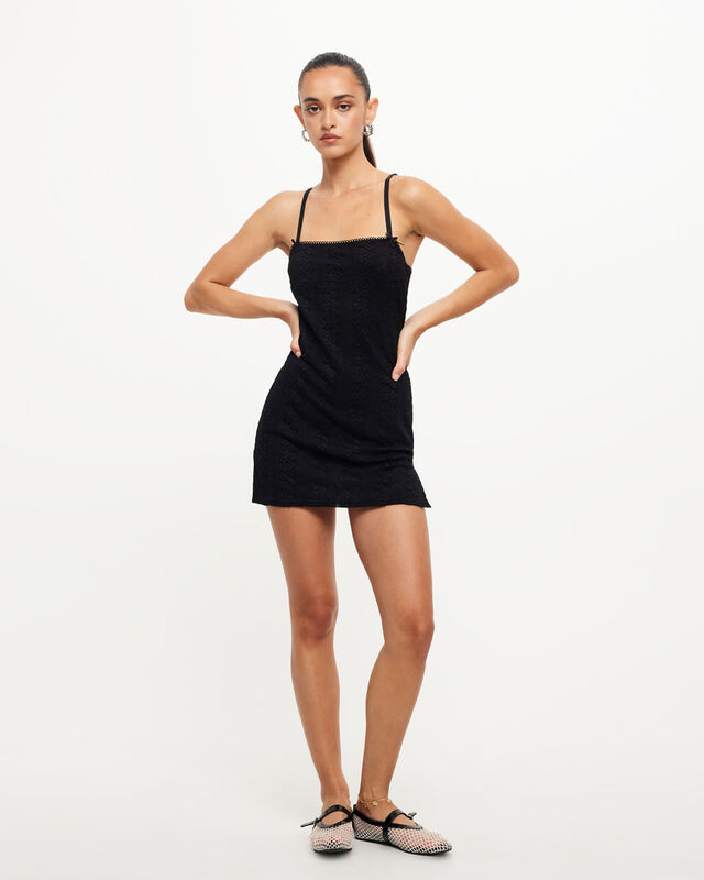 Intuition Mini Dress in Onyx Black, hi-res image number null