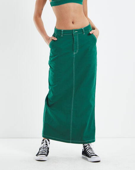 Myla Carpenter Maxi Skirt Green
