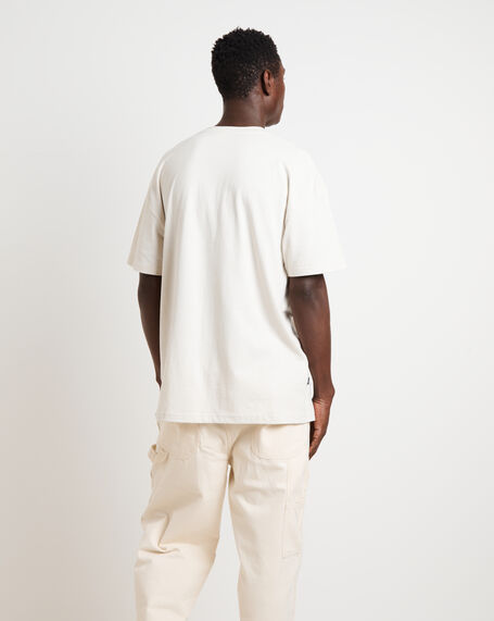 Denver Omelette 50-50 Short Sleeve T-Shirt in Thrift White