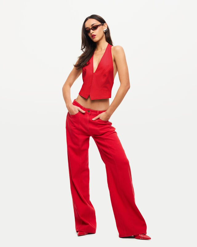 Dawson Jeans in Crimson Red, hi-res image number null