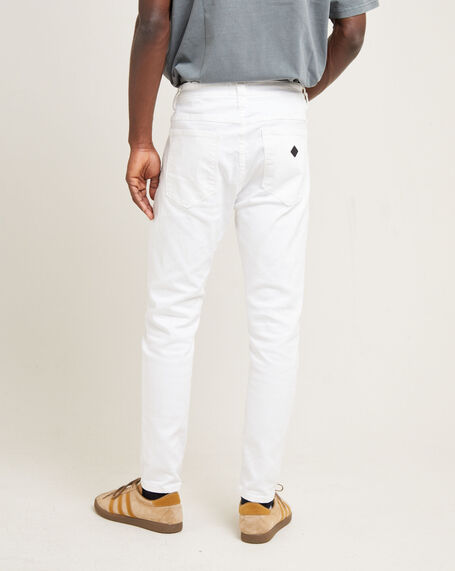A Dropped Skinny Jeans White