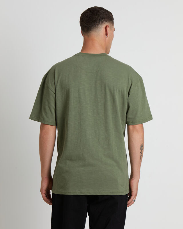 Break It Down Short Sleeve T-Shirt in Moss Stone Green, hi-res image number null