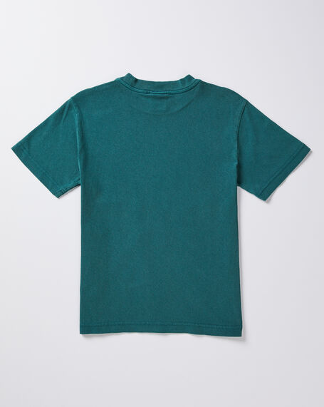 Boys Atom Short Sleeve T-Shirt in Pine Green