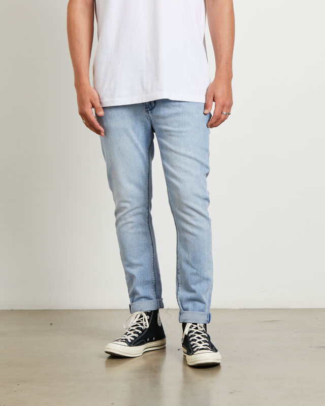 A Dropped Slim Denim Jeans in Rossi Blue, hi-res image number null