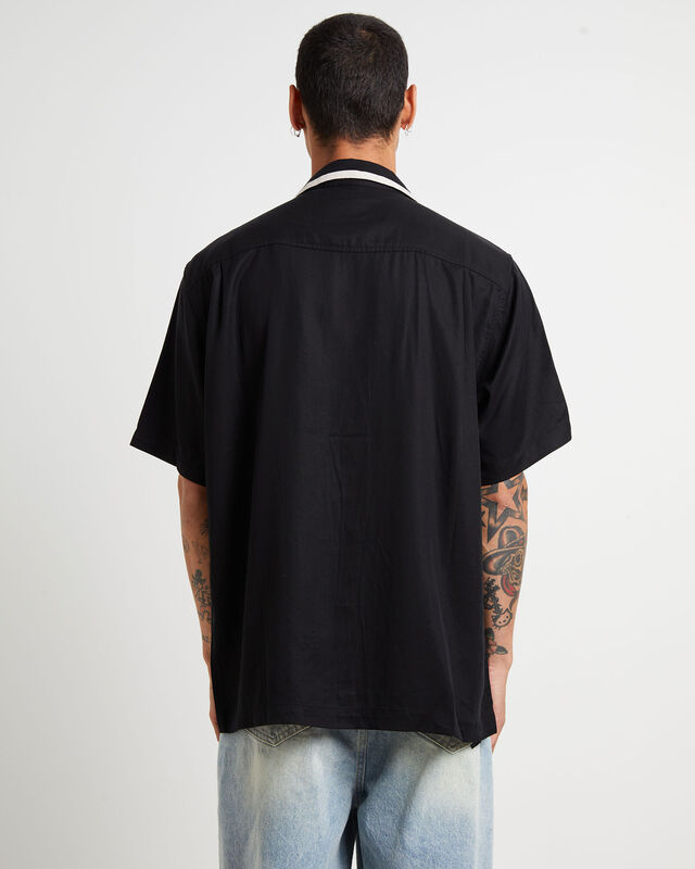 Marilyn Faint Short Sleeve Shirt in Black Oyster, hi-res image number null