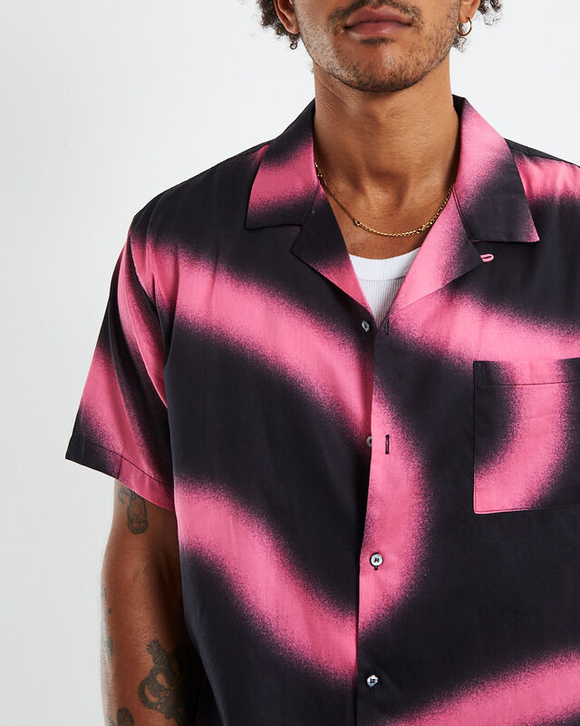 Short Sleeve Hawaiian Shirt Amnesia Pink, hi-res