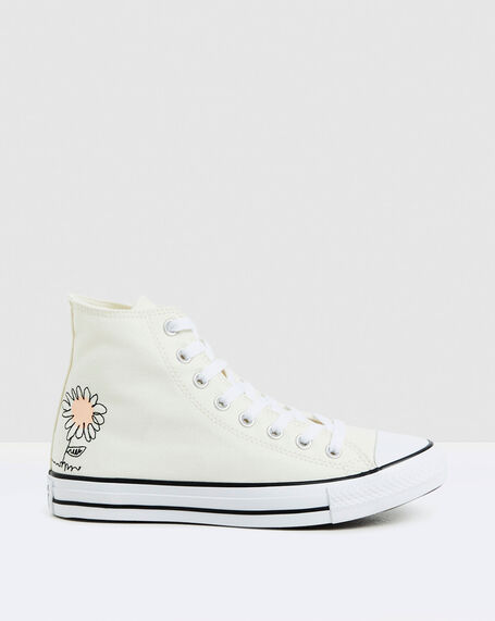 Chuck Taylor All Star Hi Top Sneakers Summer Florals White