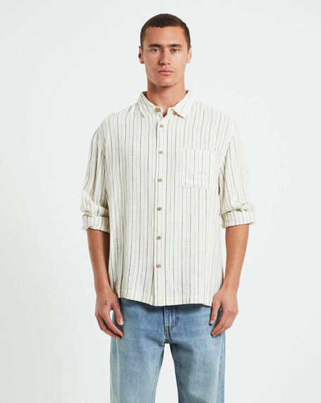 Tesky Linen Long Sleeve Shirt in Natural