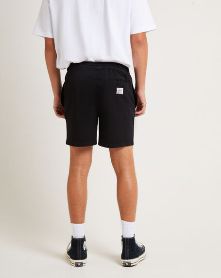 Cotton Suspended Particle 17" Shorts in Black