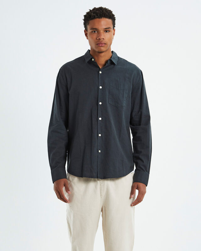 Grover Long Sleeve Shirt Black, hi-res image number null