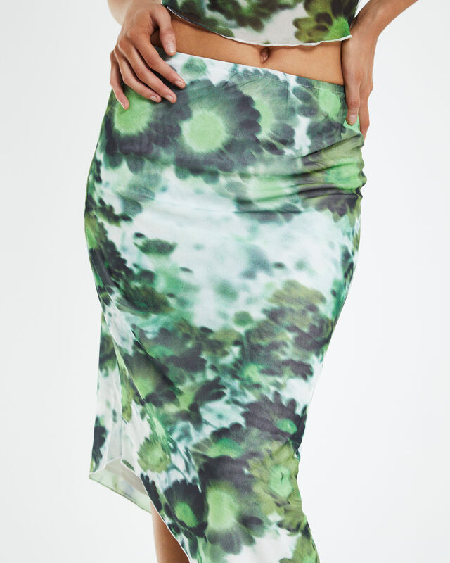 Tansu Skirt X-Ray Blurred Daisy Green, hi-res image number null