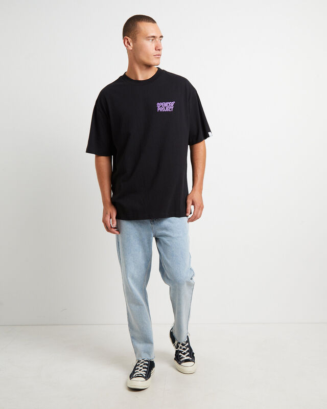 Puffy Short Sleeve T-Shirt in Black, hi-res image number null