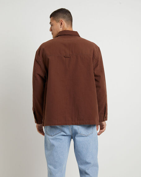Newcastle Shacket in Brown
