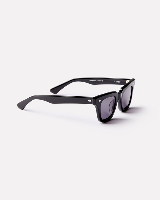 Stereo Sunglasses in Polished Black, hi-res image number null