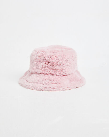 Fuzzy Bucket Hat Pink